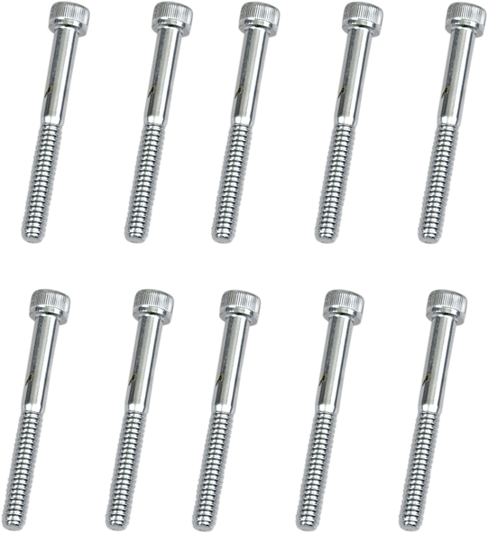Drag Specialties Bolts - Socket-Head - Replacement - Knurled/Coarse Thread - #10-24 X 1-3/4" - 10 Pack