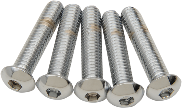 Drag Specialties Bolts - Button Head/Replacement - 5/16"-18 X 1-1/2" - 5 Pack
