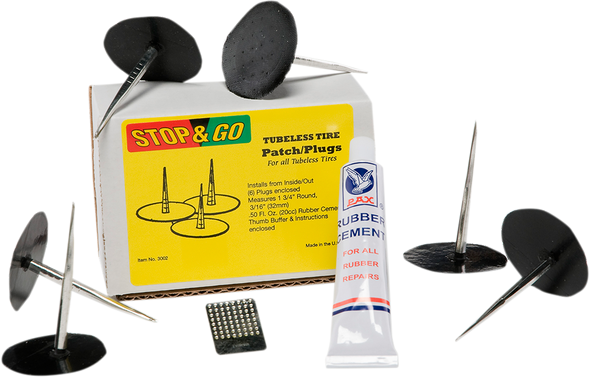 Patches/Plugs And Rubber Cement - Tire - Replacement - Kit 3002