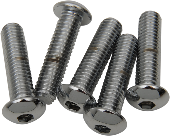 Drag Specialties Bolts - Button Head/Replacement - 3/8"-16 X 1-1/2" - 5 Pack