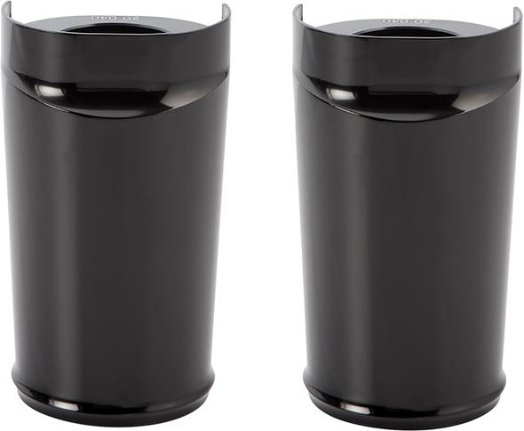 Arlen Ness Fork Boot Cover - Black Anodized - Smooth 20-033