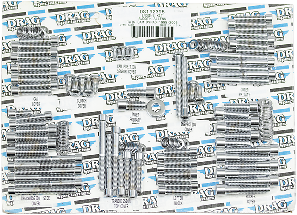 Drag Specialties Bolt Kit - Engine - Socket-Head - Smooth - Twin Cam