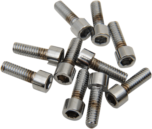 Drag Specialties Bolts - Socket-Head - Replacement - Smooth/Coarse Thread - #8-32 X 7/8" - 10 Pack