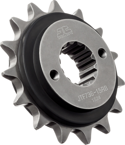 Front Sprocket - Rubber Cushioned - 15 Tooth - Ducati Jtf736.15Rb