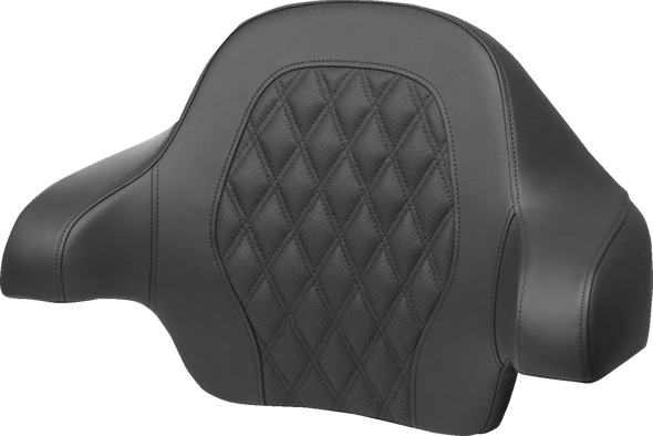 Tour-Pak Backrest Pad - Lattice Stitch - Blue Stitch - Fl '14-'24 814-07-15001