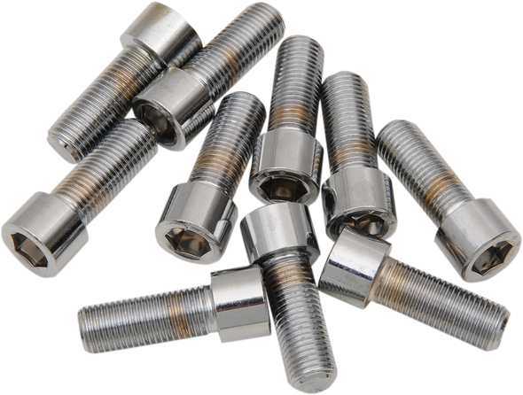 Drag Specialties Bolts - Socket-Head/Replacement - Smooth/Fine Thread - 3/8"-24 X 3/4" - 10 Pack