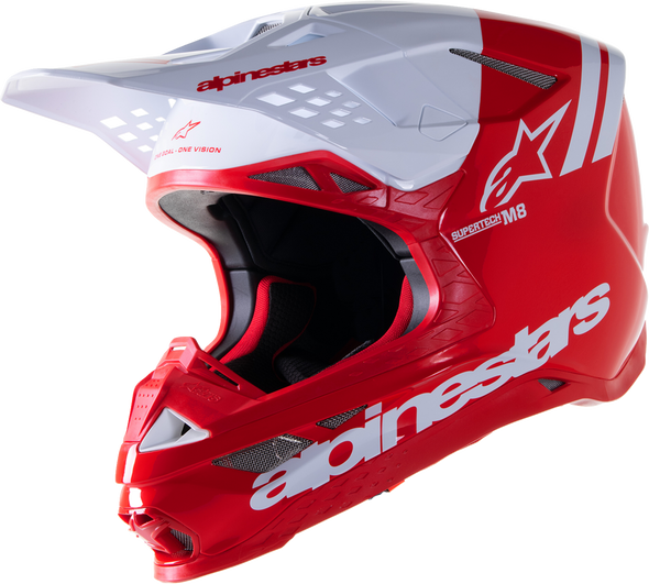 Supertech M8 Helmet - Radium 2 - Mips - Gloss Red/White - Medium 8301523-3012-Md