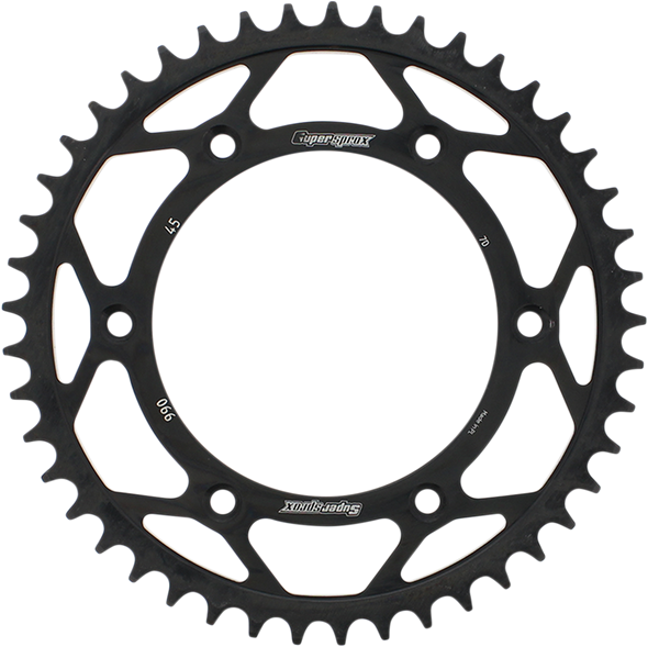 Supersprox Steel Rear Sprocket - 45 Tooth Rfe-990-45-Blk