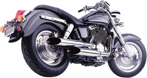 Cobra Classic Deluxe Exhaust - Chrome - Vt1100 1573Sc
