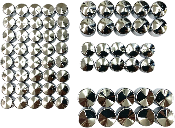 Drag Specialties Bolt Covers - Engine - Chrome - M8