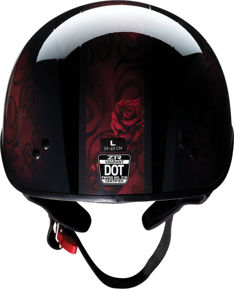Z1R Vagrant Helmet - Red Catrina - Black/Red - Large