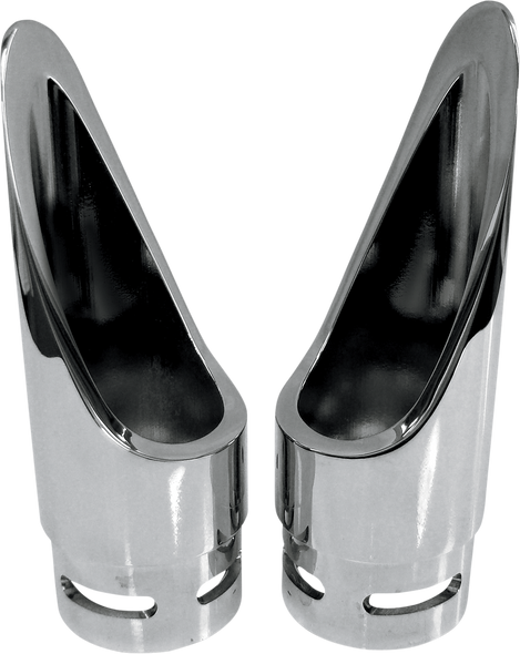 Baron Family Jewel Exhaust Tip - Chrome - Scalloped Ba-1100-01