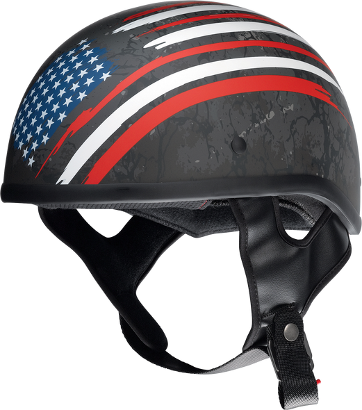 Z1R Cc Beanie Helmet - Justice - Black/Red/White/Blue - Xs