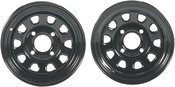 Itp Delta Steel Wheel - Front/Rear - Black - 14X7 - 4/137 - 4+3 1422319014B