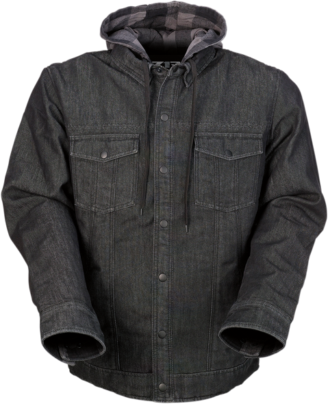 Z1R Timber Denim Shirt - Black/Gray - 3Xl