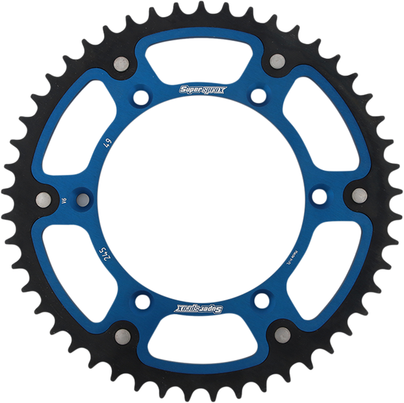 Supersprox Stealth Rear Sprocket - 49 Tooth - Blue - Yamaha Rst-245-49-Blu