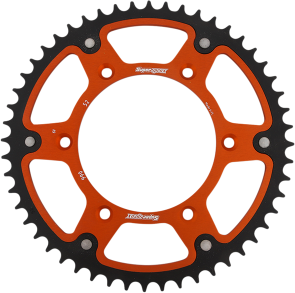 Supersprox Stealth Rear Sprocket - 52 Tooth - Orange - Husaberg/Husqvarna/Ktm Rst-990-52-Org