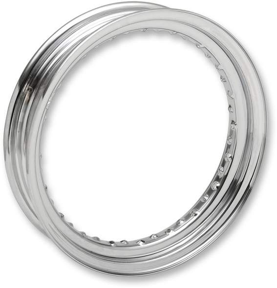 Drag Specialties Rim - 40 Hole - Chrome - 16X3 - Side Rubber Valve