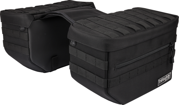 Thrashin Supply Co. Escape Saddlebags - Black Tsb-0007