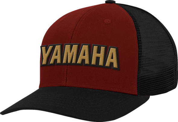 Yamaha Apparel Yamaha Hat - Red/Black/Gold Np21A-H3201