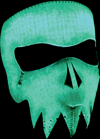 Zan Headgear Full-Face Mask - Gray Skull Glow Wnfm081G
