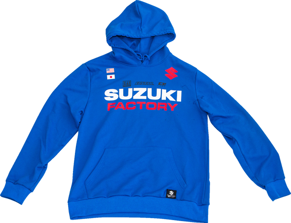 D'Cor Visuals Suzuki Factory Sweatshirt - Blue - Xl 85-214-4