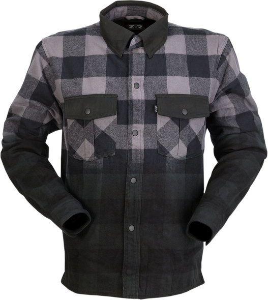 Z1R Duke Ombre Flannel - Gray/Black - 5Xl