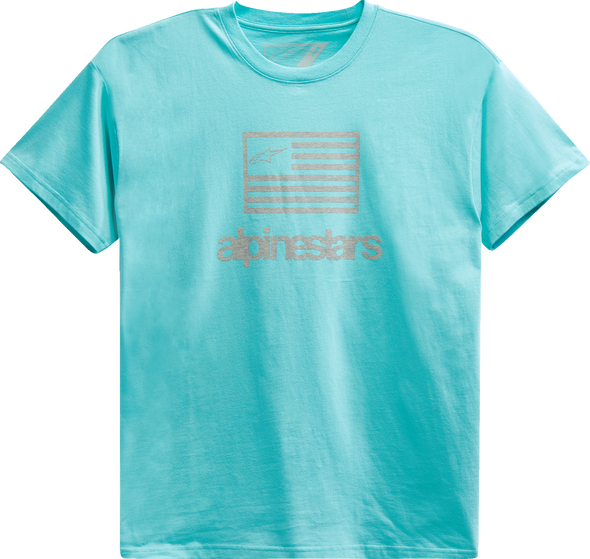 Flag T-Shirt - Light Aqua - Large 1213726207206L