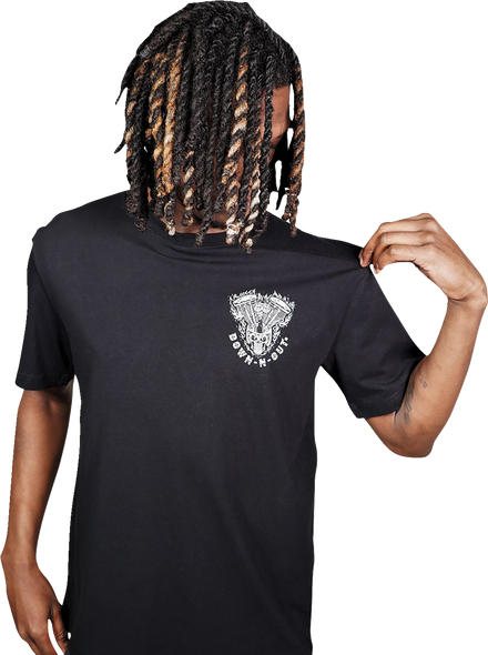 Lethal Threat Down-N-Out Shove It T-Shirt - Black - 2Xl Dt10046Xxl Lethal Threat Down-N-Out Shove It T-Shirt - Black - 2Xl Dt10046Xxl