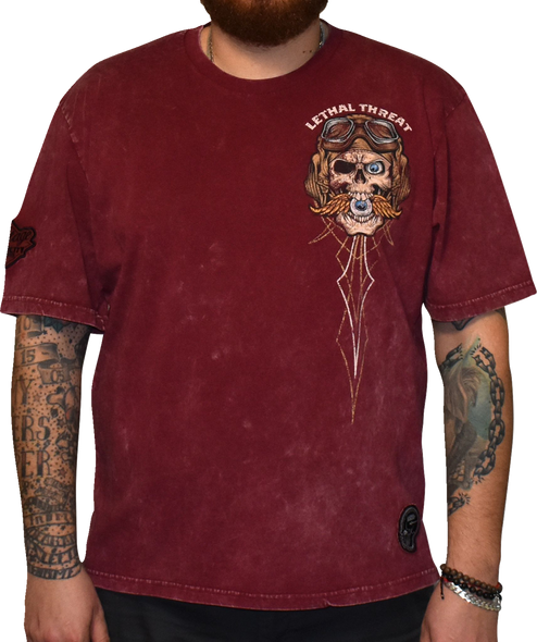 Lethal Threat Vintage Velocity Eye For An Eye T-Shirt - Red - 3Xl Vv40179Xxxl