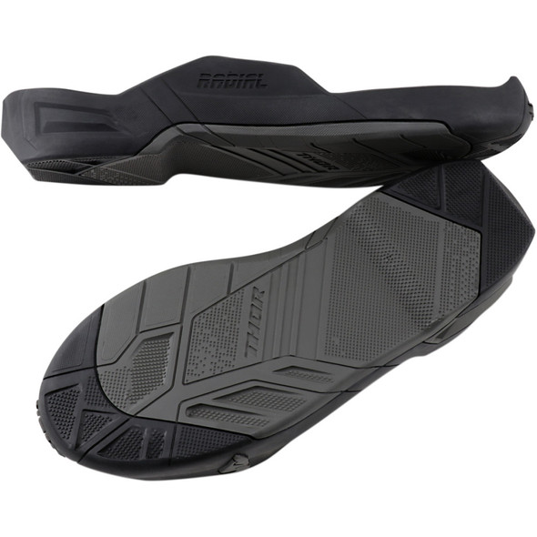 Thor Radial Boots Replacement Outsoles - Black/Gray - Size 7-8