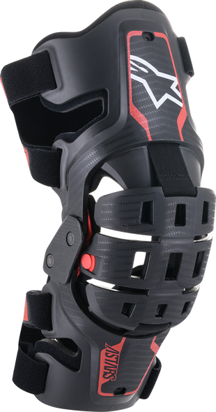 Youth Bionic 5S Knee Braces - Black/Red 6540520-13
