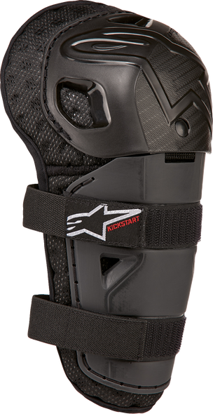 Youth Bionic Action Kickstart Guards - Knee - Black/Red 6540724-13-Os