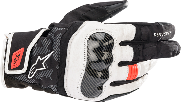 Smx Z Drystar Gloves - Black/White/Fluo Red - Small 3527421-1231-S