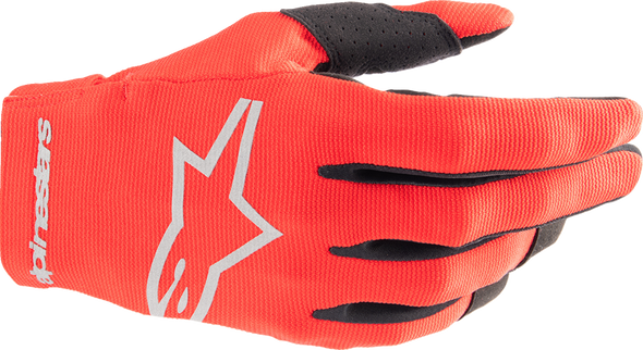 Youth Radar Gloves - Mars Red/Silver - Small 3541824-385-S