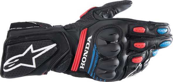 Honda Sp-8 V3 Gloves - Black/Bright Red/Blue - 2Xl 3558423-1317-2X