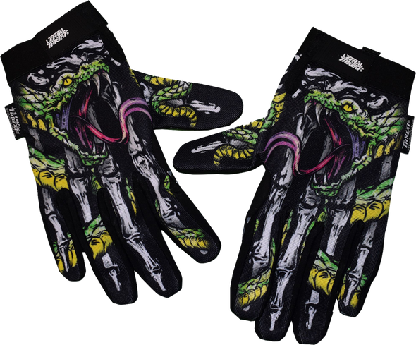 Lethal Threat Snake Bite Gloves - Black - Large Gl15019L