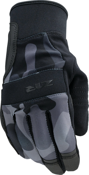 Z1R Billet Gloves - Camo Black/Gray - Small