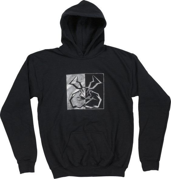 Moose Racing Youth Split Personality Hoodie - Black - Large 3052-0675