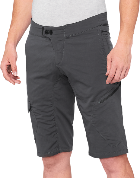 100% Ridecamp Shorts - Charcoal - Us 28 40029-00007