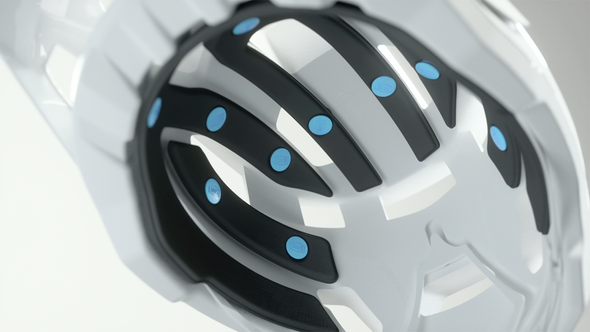 100% Trajecta Helmet - Fidlock - Black/White - Xl 80003-00008