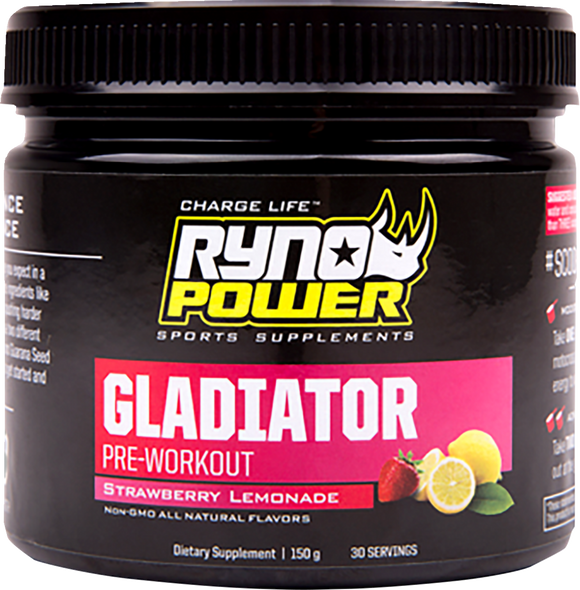 Gladiator Pre-Workout Drink Mix - Tub - Strawberry Lemonade Glad-Tub