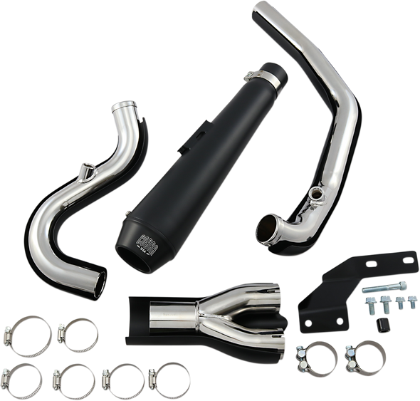 Cobra El Diablo Exhaust - Black - '07-'11 Softail 6484B