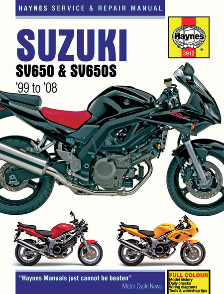 Haynes Manual - Suzuki Sv650 M3912
