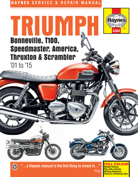 Haynes Manual - Triumph Bonneville '01-'15 M4364