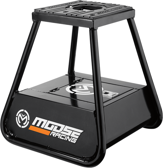 Moose Racing Bike Stand - With Storage - Black 4101-0458