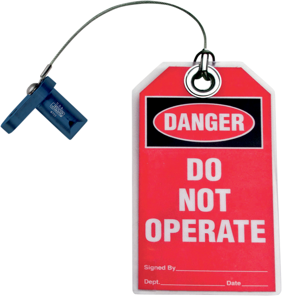 Jims Flywheel Lock With Tag - Mighty Bite - Blue - Twin Cam 753 Jims Flywheel Lock With Tag - Mighty Bite - Blue - Twin Cam 753