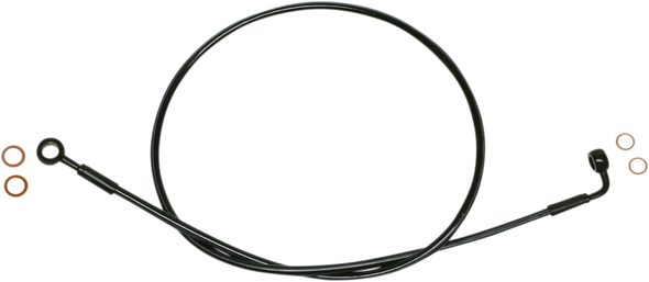 Magnum Shielding Brake Line - Ez Align - Stainless Steel - Black Sbb0604-49