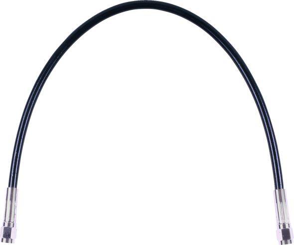 Universal Xr Brake Line - 28" - Black W/ Chrome Fittings Sbc0500-28