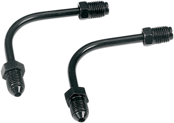 Goodridge Tube Adapter - 90 - Long - Black P691-03Bk